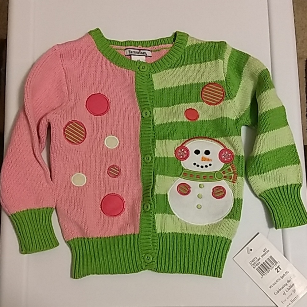 NWT Heartstrings snowman sweater